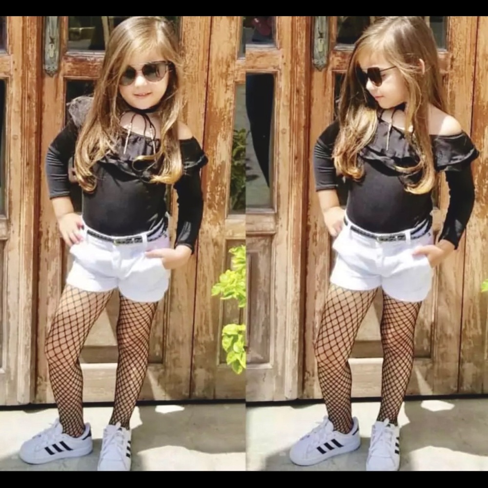 Black fashion girls and toddlers tights